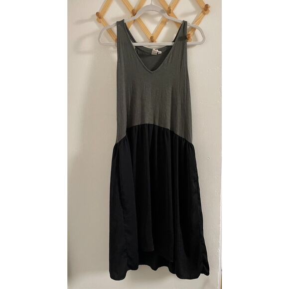 Anthropologie Asymmetrical Dress in Olive and Black - Picture 2 of 7